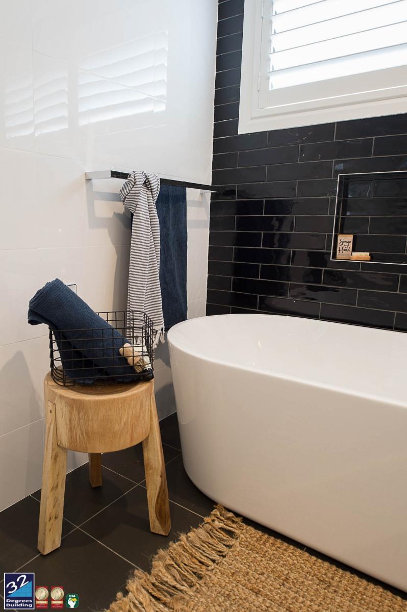finished interior bathroom bath first floor addition and extension camden